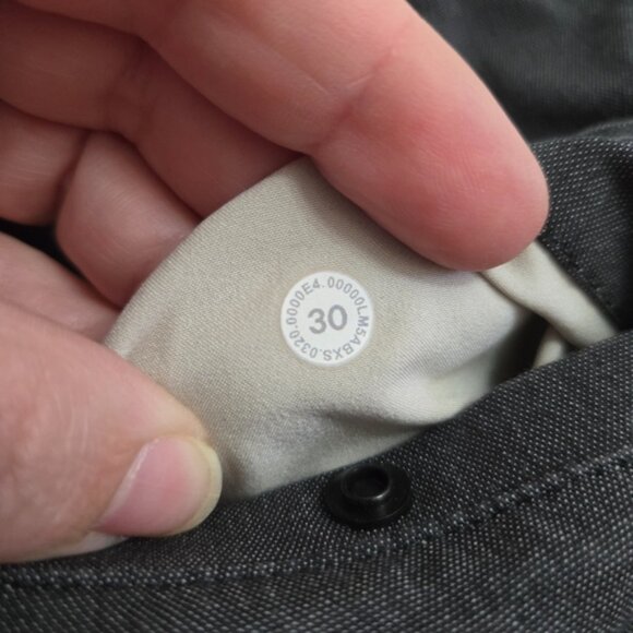 Lululemon Commission Pant Slim *Oxford Black / White - Picture 9 of 9